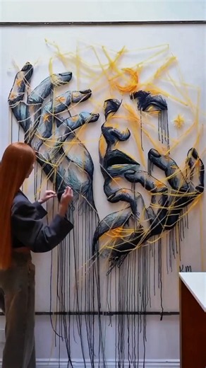 Painting Without Paint? Watch This! 🧵✨