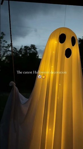 Spine-Chilling 5FT Hanging Halloween Ghost for Ultimate Outdoor Decor #HalloweenDecor #SpookySeason