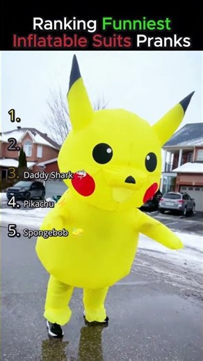 Ranking The Best Inflatable Prank Moments 😂 #pranks #comedy #shorts