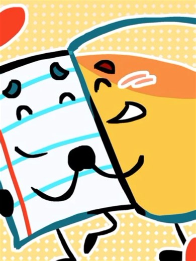——•° Oj x Paper ii || Boiiii 😳it's us @Luvi 😳😳‼️‼️|| #animation #bfdi #osc #objectshow #inanimateinsanity