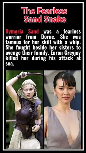 Nymeria Sand Was Dorne's Deadliest Warrior | Jessica Henwick