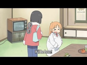 【 Nichijou 】 Hakase is giving birth to baby(‧”’‧) /Anime Funny Moment / 1080p HD / Eng Sub