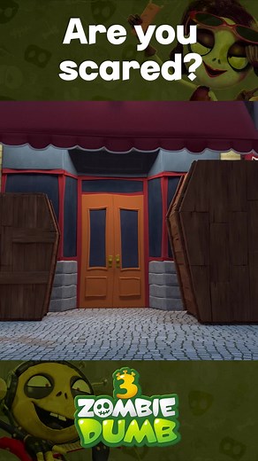 Are you scared? | 무섭지 #shorts #funnyvideo #zombie #zombiedumb #comic #animation