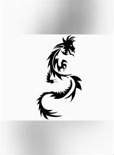 Dragon Tattoo Design Drawing 🐉🔥 | Epic Dragon Tattoo Sketch #shorts #art #tattoo