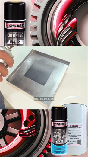 Spanjaard Cold Zinc Galvanising Spray untuk Perlindungan Kakisan Keluli | 95% Zinc Anti Karat