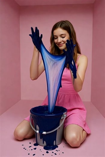 Unique Slime Bucket Experience for Relaxation