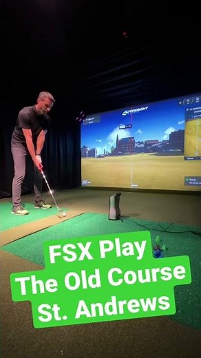 Foresight Sports FSX Play - St. Andrews Old Course Short Game Practice! #shorts