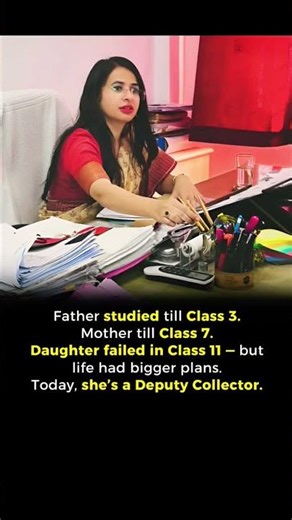 Father studied till Class 3.Mother till Class 7...😯🔥🇮🇳
