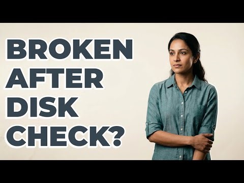 Does My Computer Need Fixing After a Disk Check?