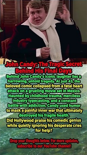 John Candy's Hidden Struggle #johncandy #hollywoodtragedy