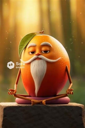 Find Your Zen: Philosophical Quotes by the Meditating Mango 🧘‍♂️✨