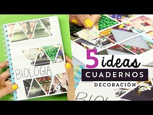5 Easy Ideas to decorate your notebooks / MegaTuto ✎ Craftingeek