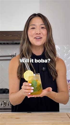 Will It Boba? 🌿🍋 Basil Lemonade + Popping Boba… Surprisingly Refreshing?!