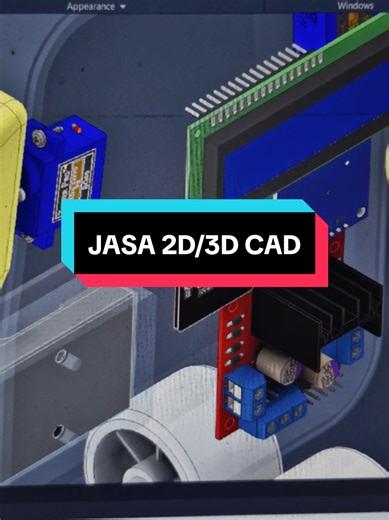 Yang penegen desain 3D/2D CAD PC aja #mechanical #mechanicalengineering #autodeskinventor #CapCut