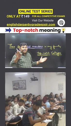 9.4K views · 241 reactions | ➡`Top-notch Meaning  English By Pradeep...