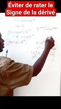 Function derivative and sign #maths #education #function #differentiation