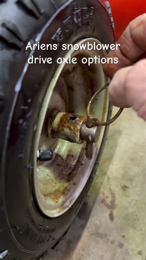 Ariens snowblower drive options. Why are there two holes in the axle?