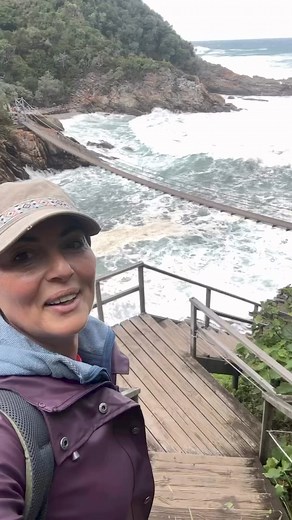 Tsitsikamma National Park 🏞️ A suspension bridge at Storm’s River Mouth awaited !Journeying through South Africa couldn’t get more thrilling as the landscape keeps changing , providing us all with adventures to cherish !My moment of #piratesofthecaribbean 😆@rocs_group | Clare Agius