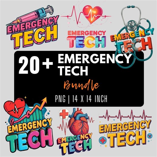 Emergency Tech PNG Bundle | Hospital Staff Digital Download - Etsy