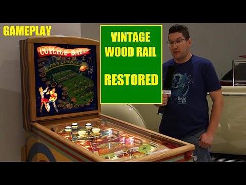 1949 Gottlieb College Daze wood rail (restored) -game play