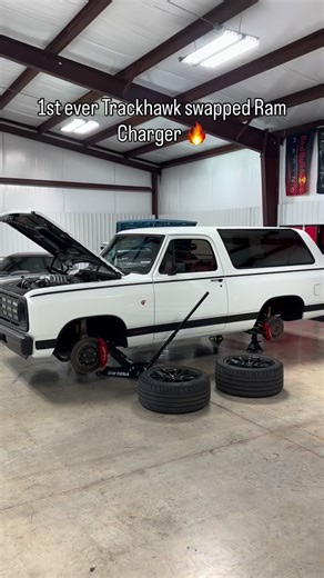 “RAMHAWK” 😈 1985 Dodge Ram Charger sitting on a Jeep Trackhawk chassis and drive train 🤯 You just gotta know to understand the amount of custom work to make a project like this happen. Another 1 of 1 for the Thomas collection and built by Paul Atkins 🔥🤘🏼 #trackhawk #ramcharger #jeep #dodge #customcars #restomods #hotrods #streetrods #hellcat #awd #forgeline #thomascollection #seautosolutions | JT Smelley