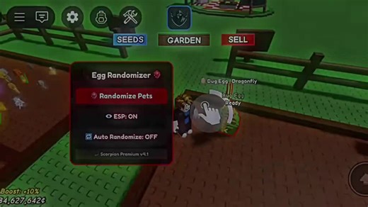 EGG RANDOMIZER SCRIPT PARA CRECER UN JARDÍN