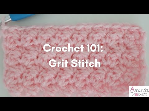 Grit Stitch (Crochet 101 Series) | Easy Crochet Tutorial
