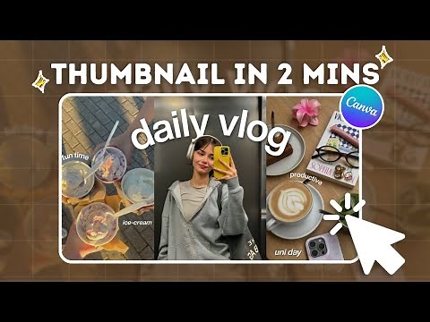 Aesthetic YouTube Thumbnail in 2 Min (FREE Canva Template!)