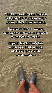 Dip your toe in and try Sophia Learning's free trial. All online and no credit card needed. | Sophia Learning