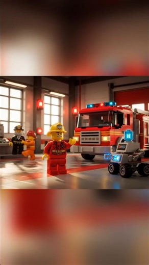 LEGO Fire Squad 🚒🔥.#lego #legocity #legostopmotion