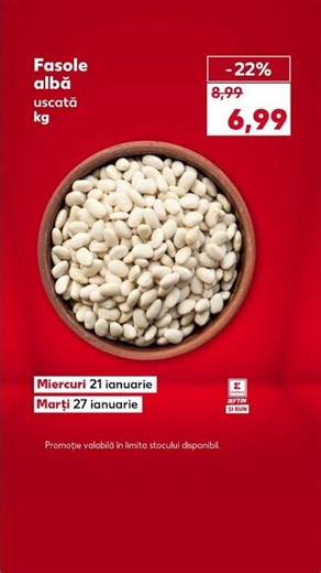 Ofertele Kaufland din 21 - 27 ianuarie: produse Vreau din România, fasole albă și roșii #kaufland