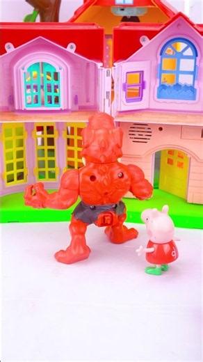 Satisfying Peppa Pig Smashers Horror House Zombosaur Toy Unboxing ASMR 😍#shorts #asmr