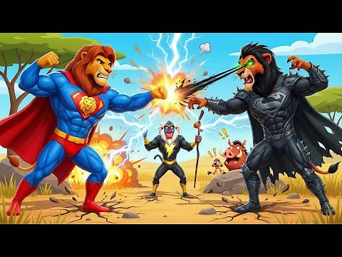 Super Mufasa vs Dark Scar 💪🦁 The Strongest Lion Hero | Lion King Animation