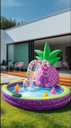 Giant Inflatable Pool Fruit Float 🍉 | Crazy Summer Water Fun 🌞💦