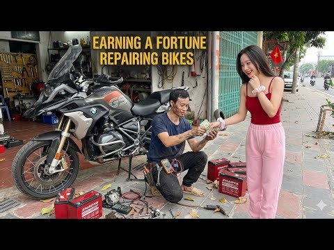 What is it like to make money repairing motorbikes in a developing country?