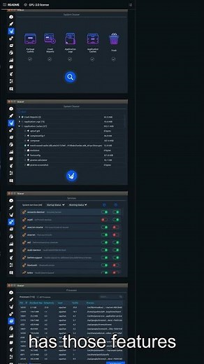 Stacer - CCleaner + Task Manager for Linux #shorts #linux #ccleaner