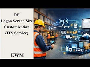 How to modify Logon screen size in RF Device || SAP EWM