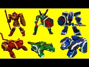 Beast Guardian Transformers Toys - Leo Khan, Caiman, Nashorn Geo Mecha Robots
