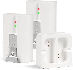 S7 2-Pack Replacement Battery for Ring Doorbell,Rechargeable Camera Batteries with Charger Station for Ring Video Doorbell 2/3/3 Plus/4, Spotlight Cam, Stick Up Cam and Peephole Cam Indoor