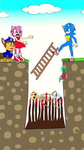 Sonic and Amy funny moments -Episode 1 |#story #animation #sonic #sonicthehedgehog #shorts
