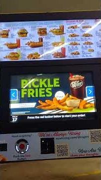 Sonic Drive thru menu