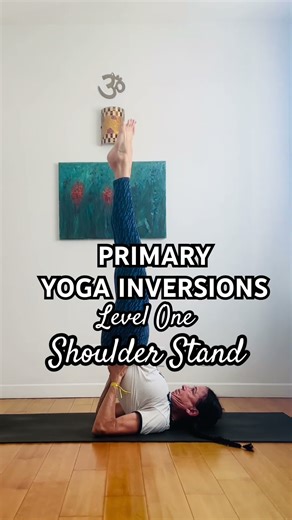 4 Yoga Inversions 🤸‍♀️ Level 1: Shoulderstand 🤸 #yogapostures