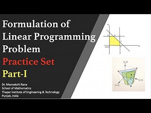 LPP Formulations | Practice Set | Part 1