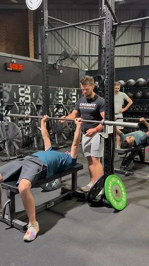 13 reactions | Bench day with Coach Flaz  Lifting, learning, and chasing that perfect press. #crossfit #coaching #crossfitnewbeginning #gym #fitness #hillsdistric #coachingtips | CrossFit New Beginning | Facebook
