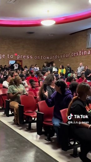 I had to interrupt The Black History Program at Broadmoor STEM Academy to introduce the 44th President of the United States Barack Obama & First Lady Michelle Obama to the school. #fypシ #blackhistory #teaching #education #viralvideochallenge