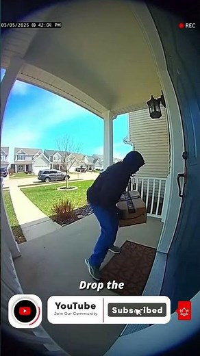 Paint Trap Explodes on Porch Pirates in Front Door Fail