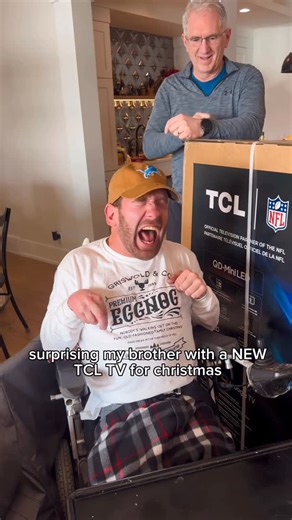 Annie Agar on Instagram: "the best part of christmas. thank you @tcl_usa! too bad @officialjohnny_agar can’t watch the lions on it in january 😉♥️ #tclpartner"