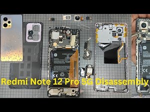 Redmi Note 12 Pro 5G Disassembly Guide / Teardown || How to open Redmi Note 12 Pro 5G Black Panel