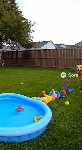 Hawk Snatches Toddler’s Hat — Hero Dog Jumps In to Save the Day! 🦅🐶💦 #hero #dogslover #fblifestyle | Chryzon