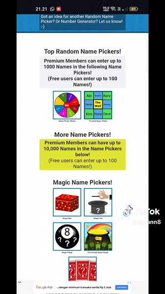 Website Gratis untuk Random Picker dan Template Seru